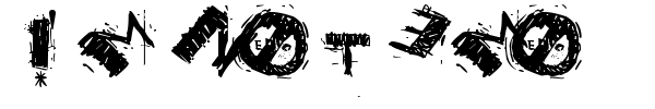 I'm Not Emo font preview